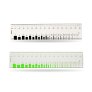 Risslineale Acryl Set - grüne Schrift & schwarze Schrift